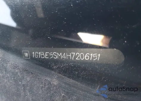 2017 Chevrolet Cruze Lt Auto из США, поврежденный, VIN 1G1BE5SM4H7206151